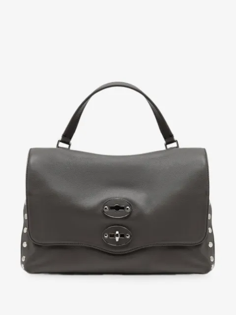 Zanellato small Postina® leather stud-embellished tote bag