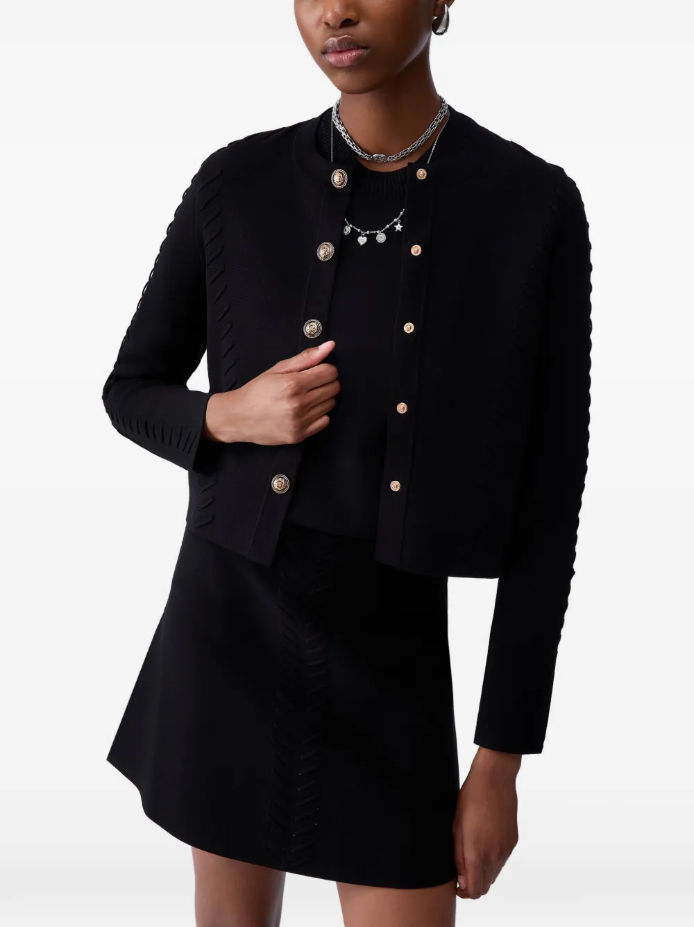 LIU JO Vest met gevlochten details Zwart