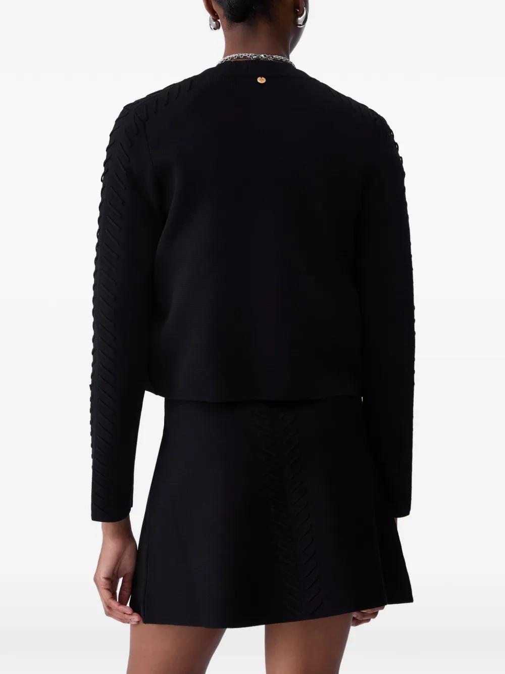 LIU JO Vest met gevlochten details Zwart