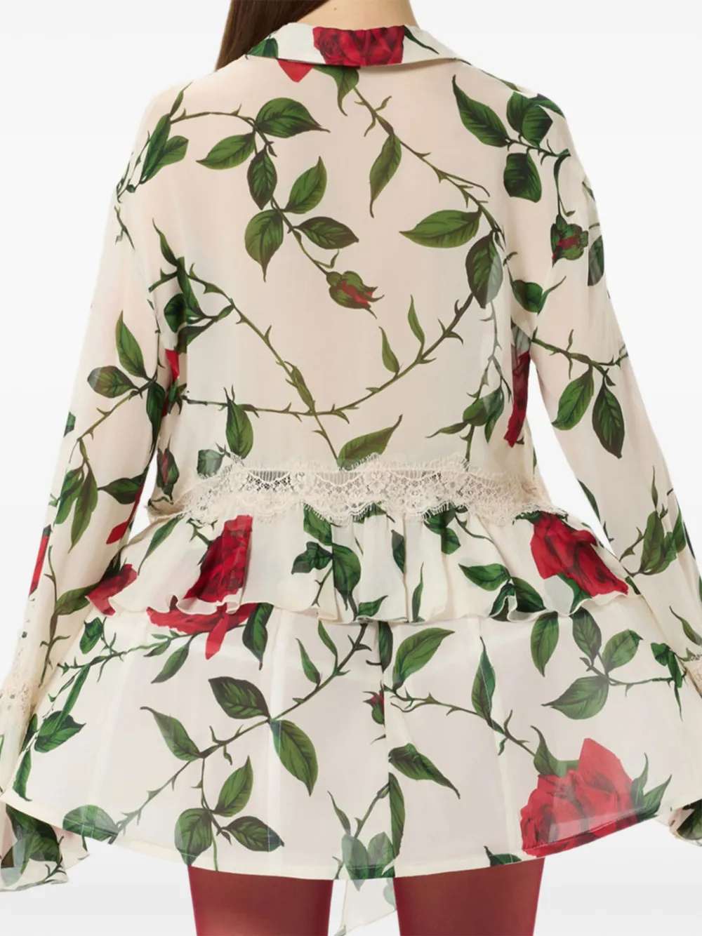 Blumarine Blouse met bloemenprint Beige