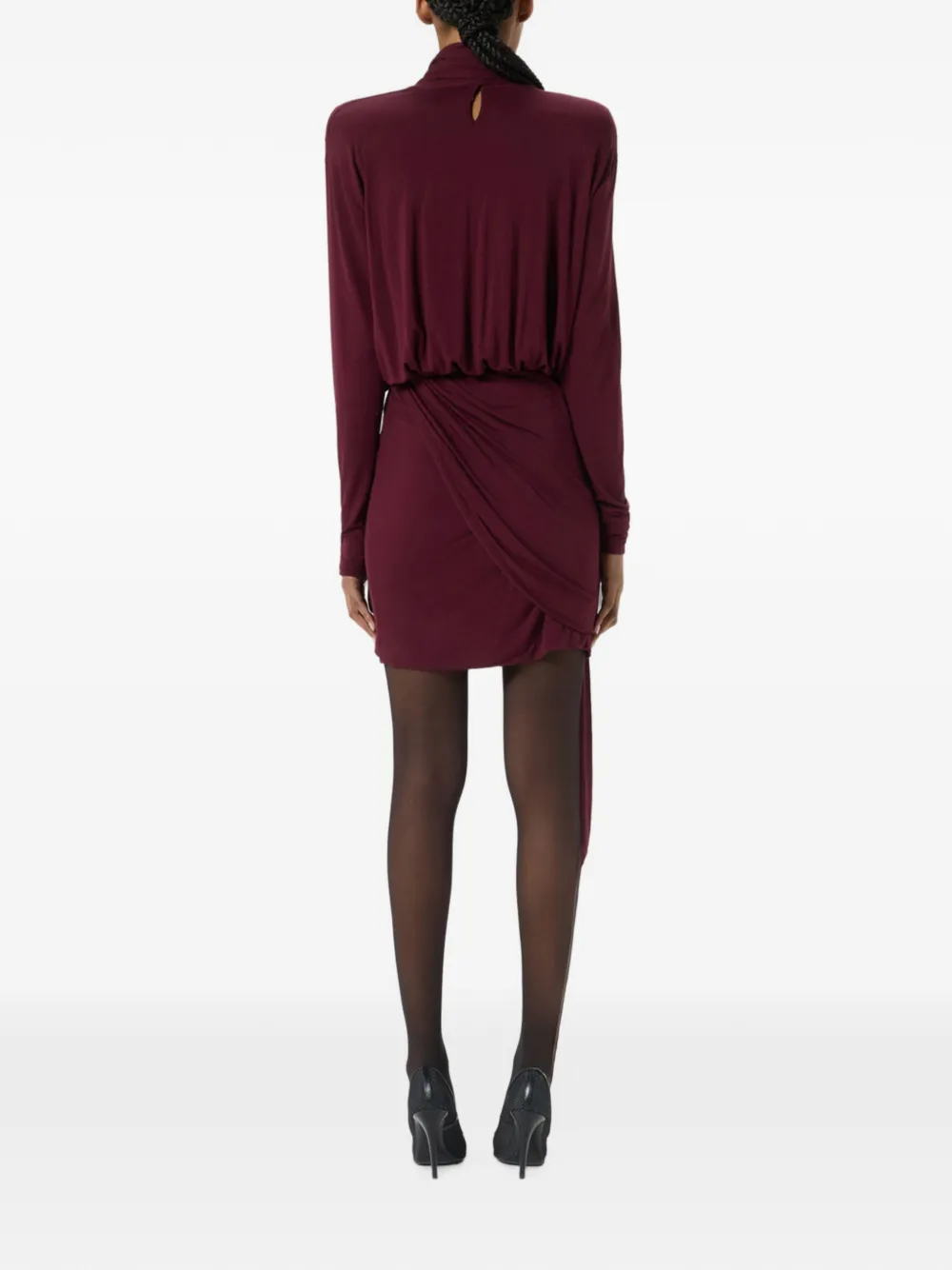 Blumarine Mini-jurk met gedrapeerd detail Rood