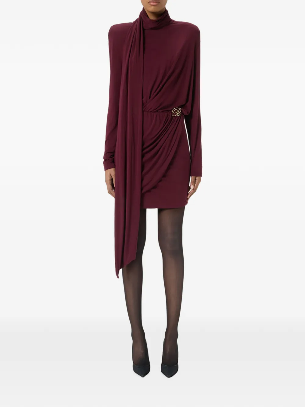 Blumarine Mini-jurk met gedrapeerd detail Rood