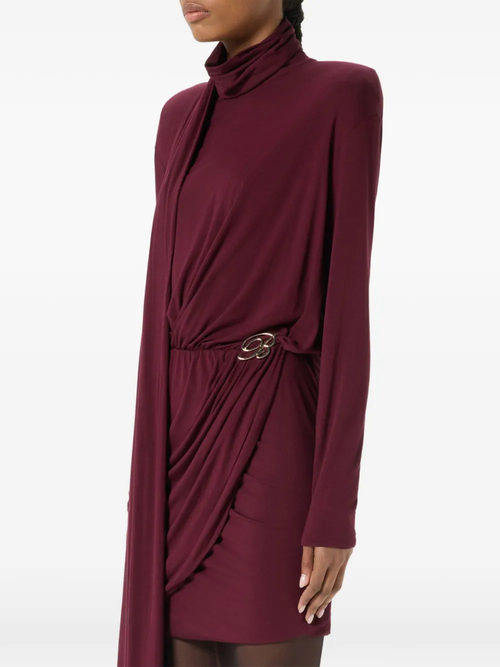 Blumarine Mini-jurk met gedrapeerd detail Rood