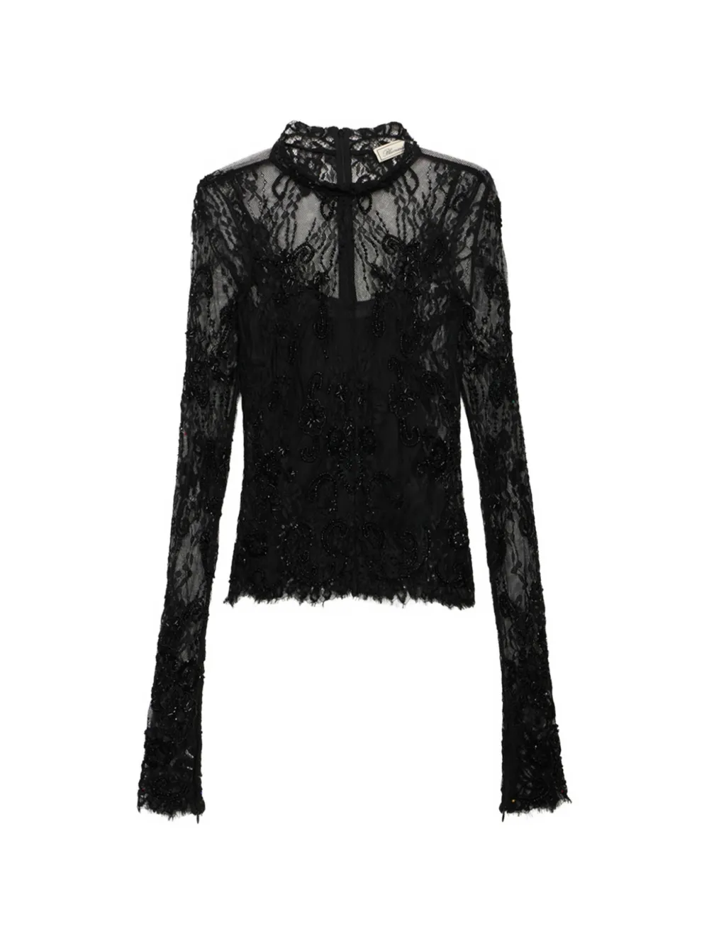 Blumarine Maglione con ricamo - Nero