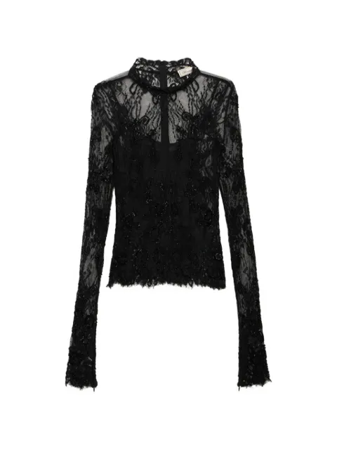 Blumarine embroidered lace sweater