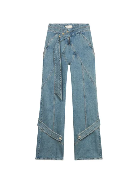 Blumarine jeans med paneler og bælte