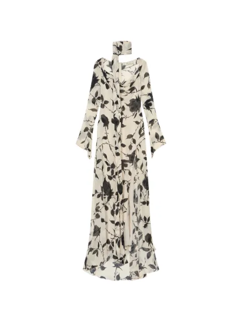 Blumarine vestido largo con rosas estampadas