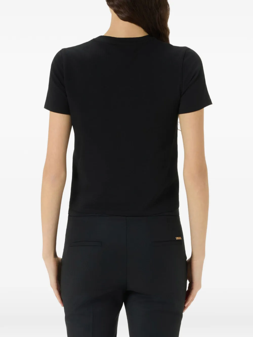 Blumarine T-shirt verfraaid met leeuwenprint Zwart