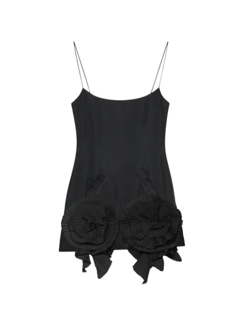 Blumarine vestido corto con detalles de rosa
