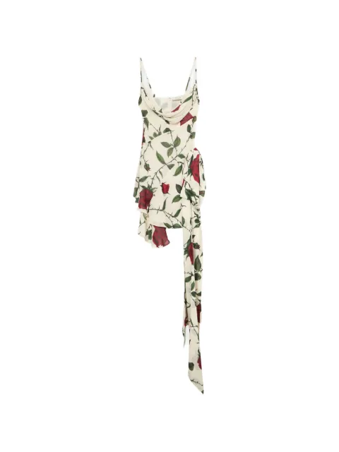 Blumarine Minikleid mit Rosen-Print