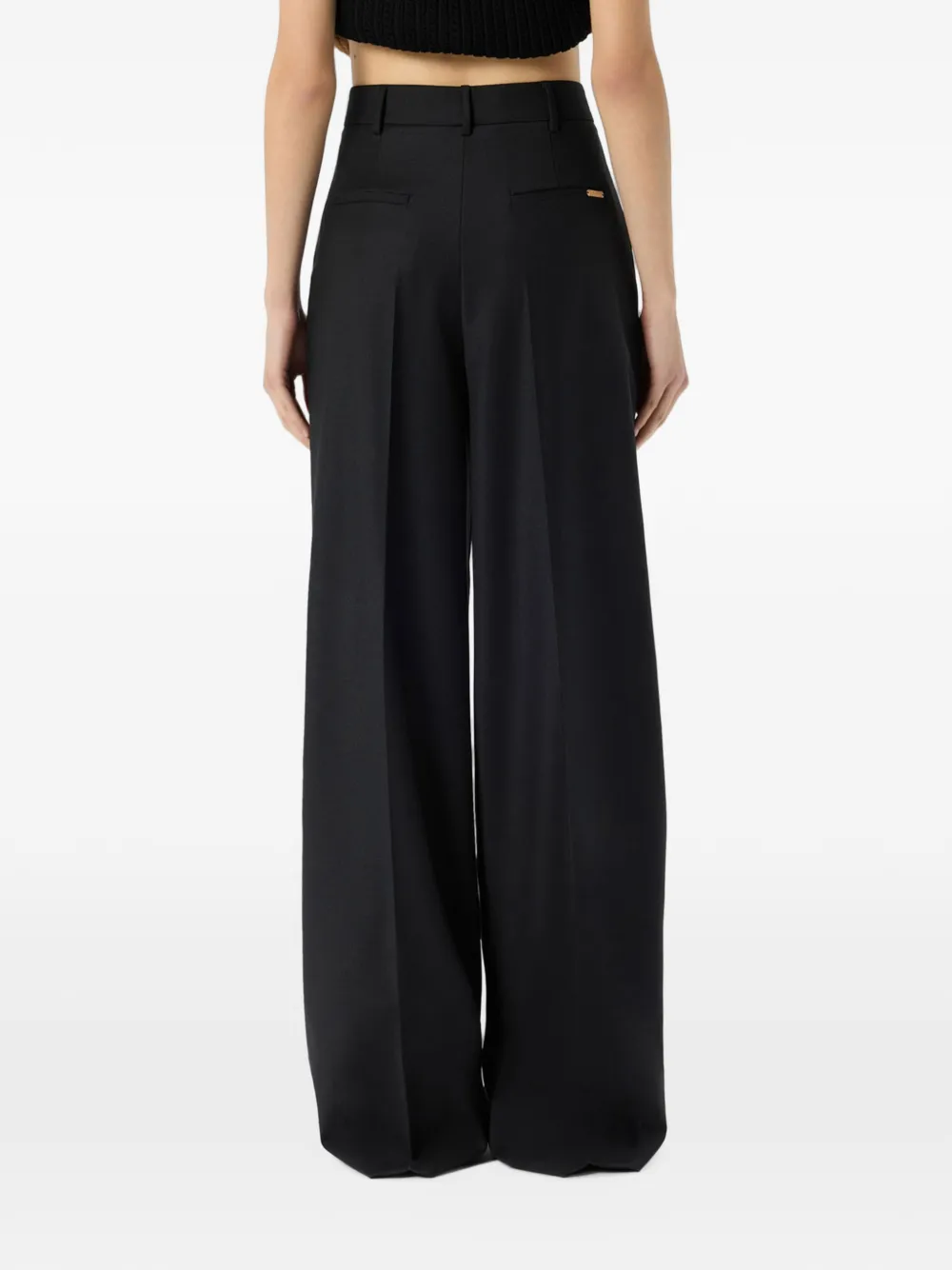 Blumarine Palazzo plooibroek Zwart