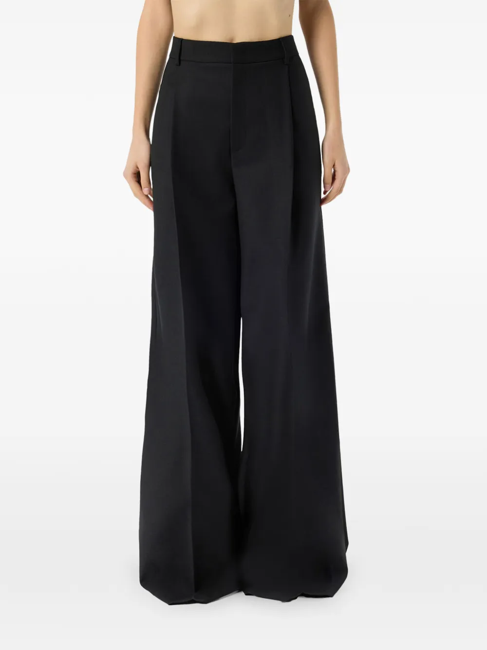 Blumarine Palazzo plooibroek Zwart