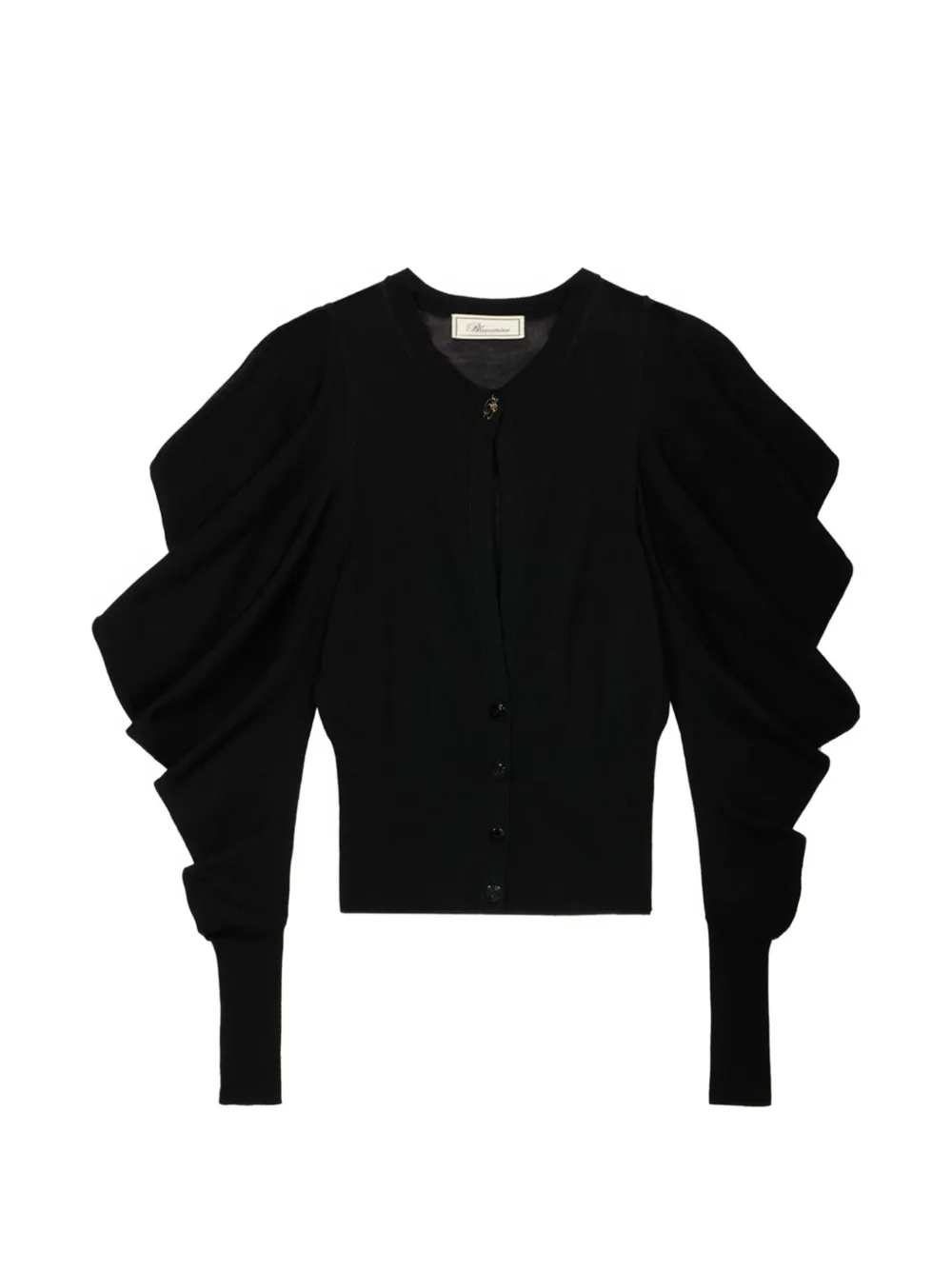 Blumarine cardigan à manches bouffantes - Noir Blumarine cardigan à manches bouffantes - Noir
