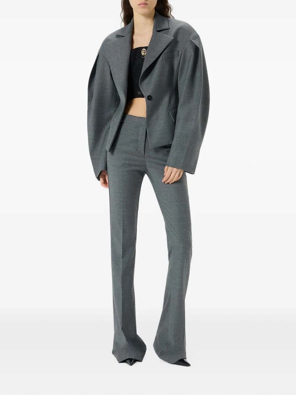 Blumarine Flared broek Grijs
