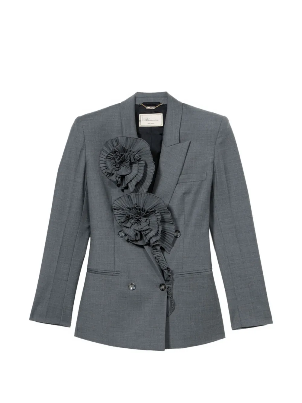 Blumarine Blazer con decorazione - Grigio