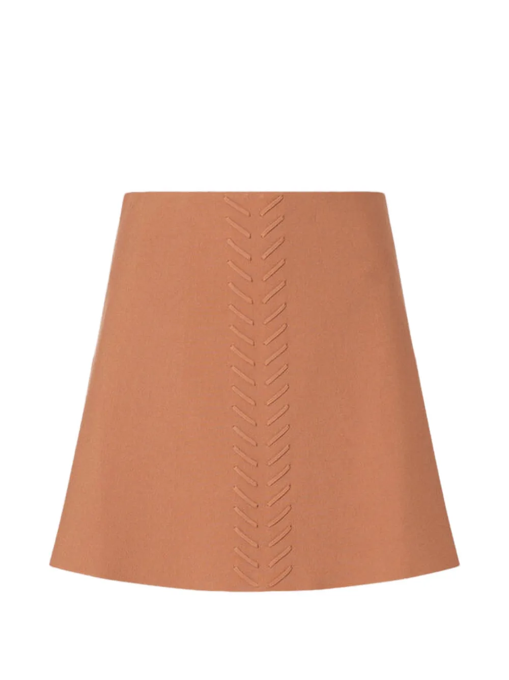 LIU JO Gebreide mini-rok met gevlochten details Beige
