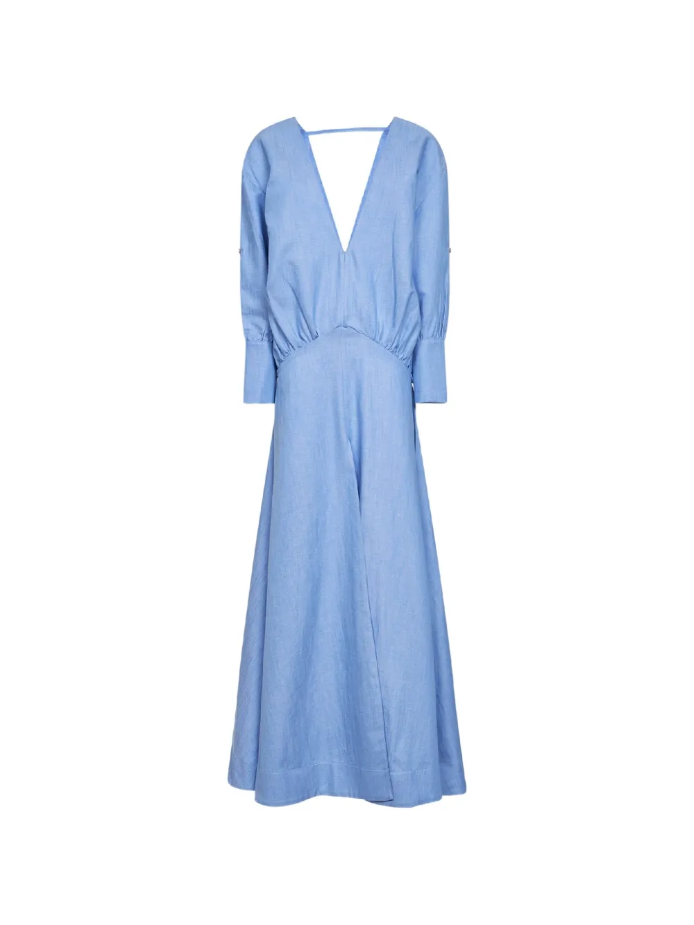BATAKOVIC Belgrade plunging V-neck gathered midi dress