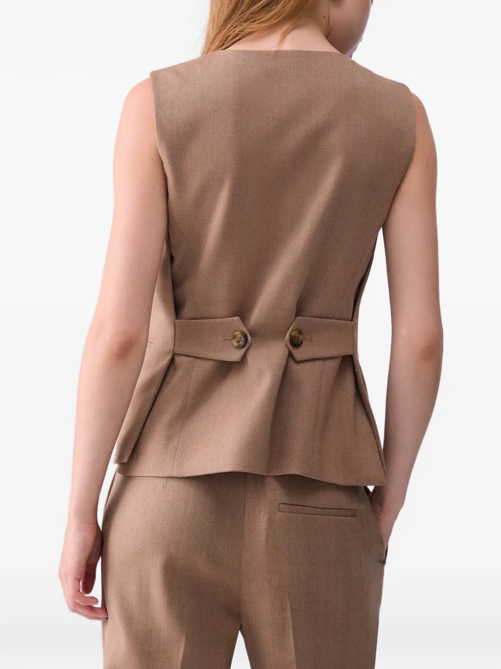 LIU JO Bodywarmer met houtje-touwtje-detail Beige