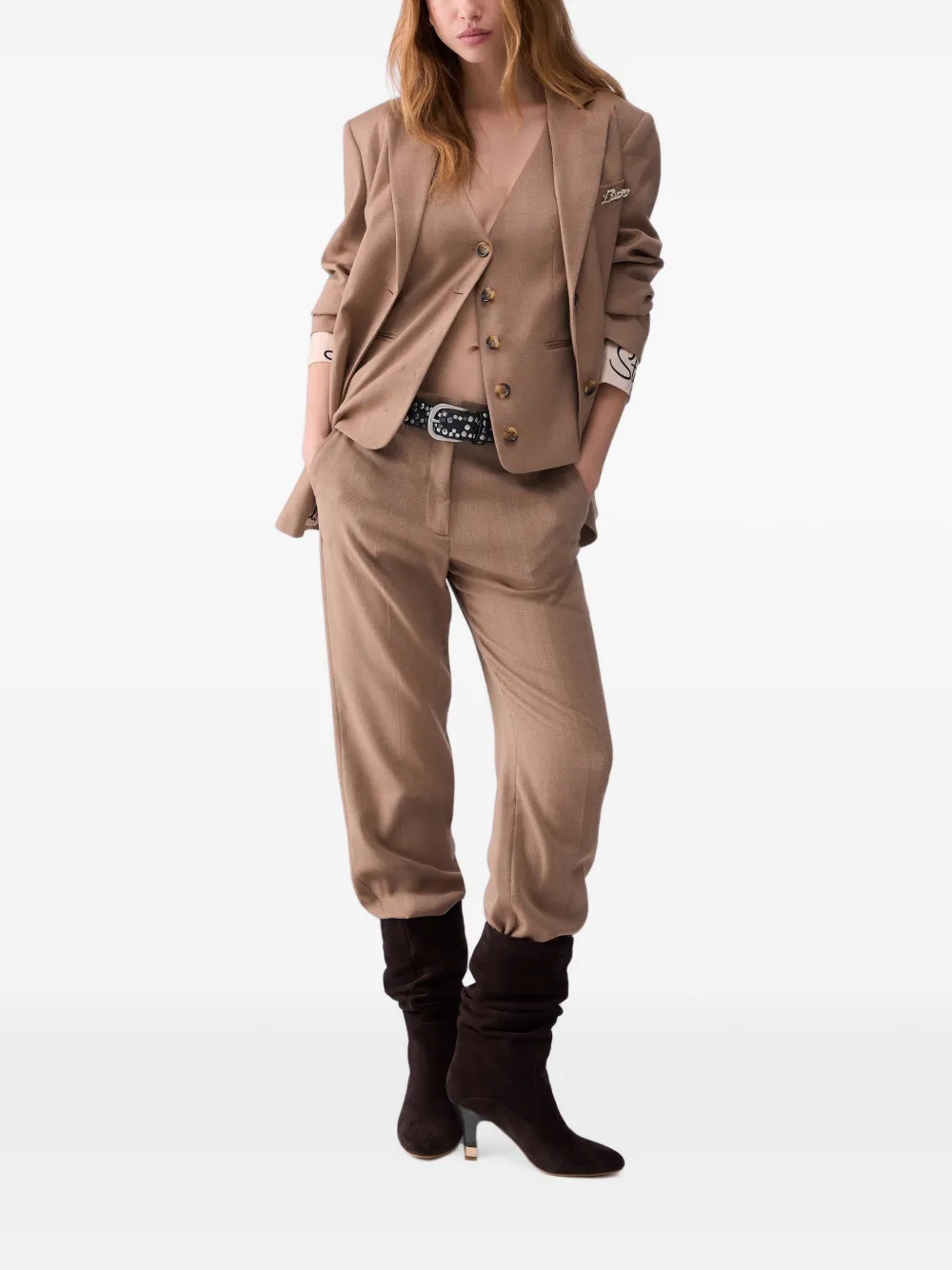 LIU JO Bodywarmer met houtje-touwtje-detail Beige