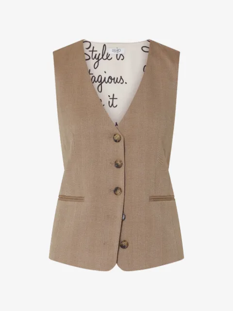 LIU JO gilet with toggles