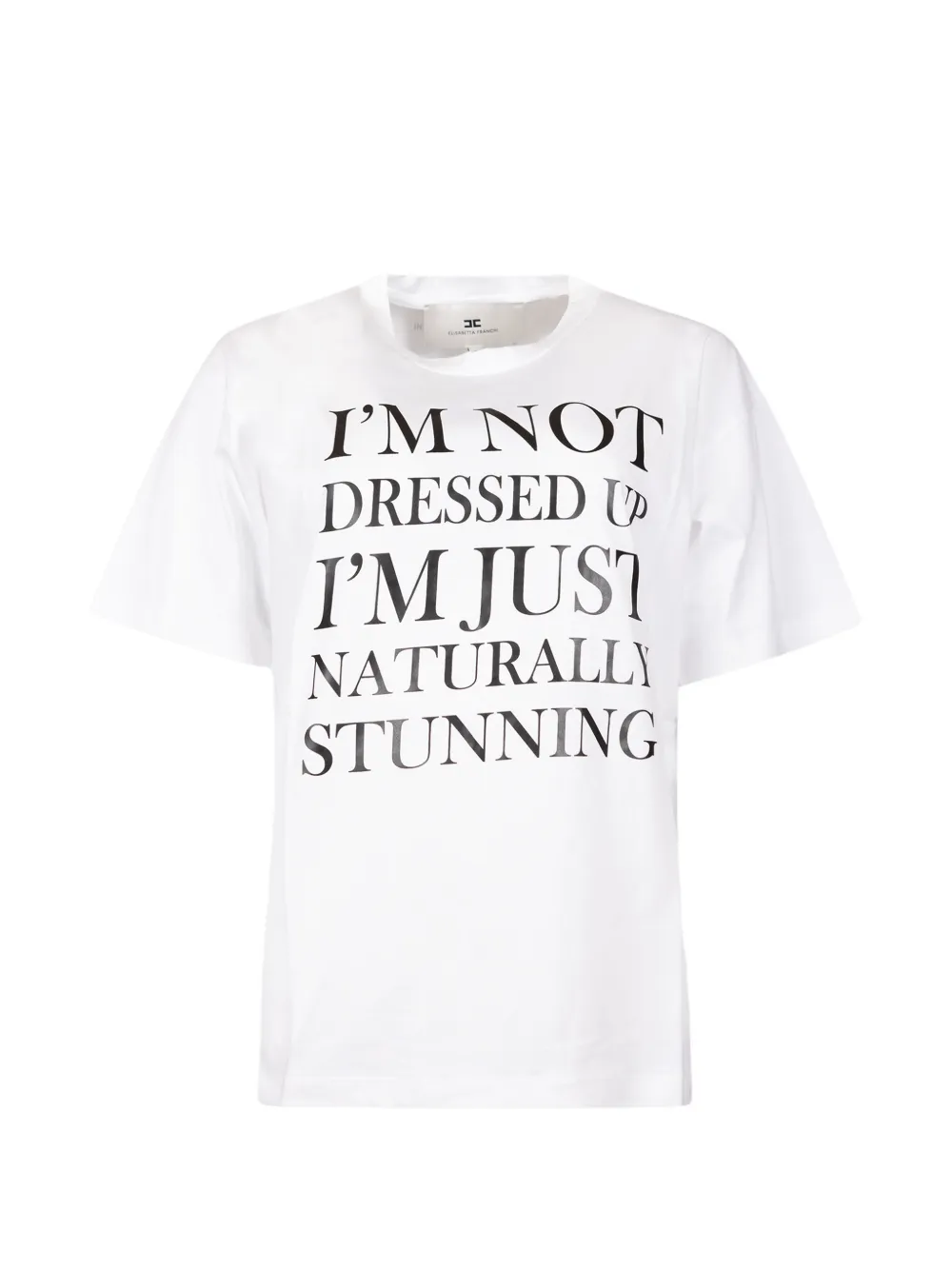 Elisabetta Franchi slogan-print T-shirt - Bianco