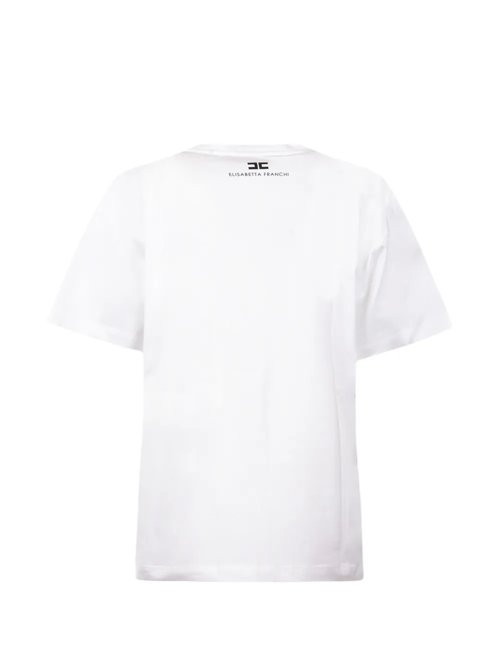 Elisabetta Franchi T-shirt met tekst Wit