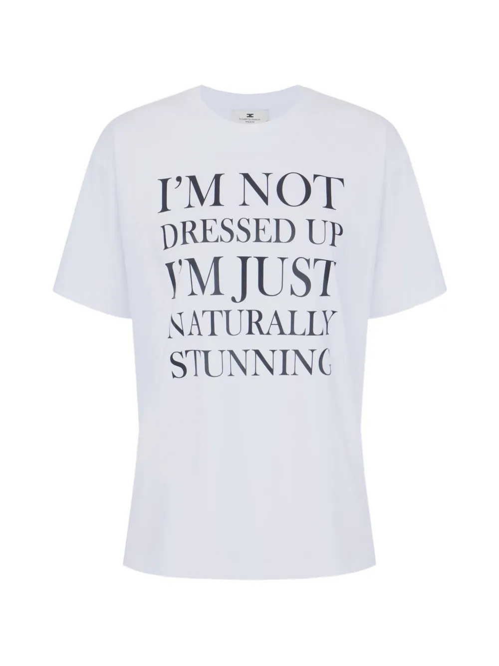 Elisabetta Franchi slogan-print T-shirt - Bianco