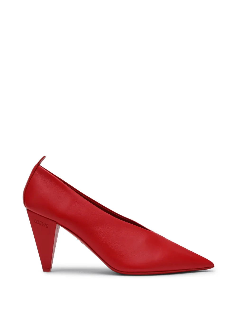 LOEWE Origami Cubic pumps in lambskin - Red