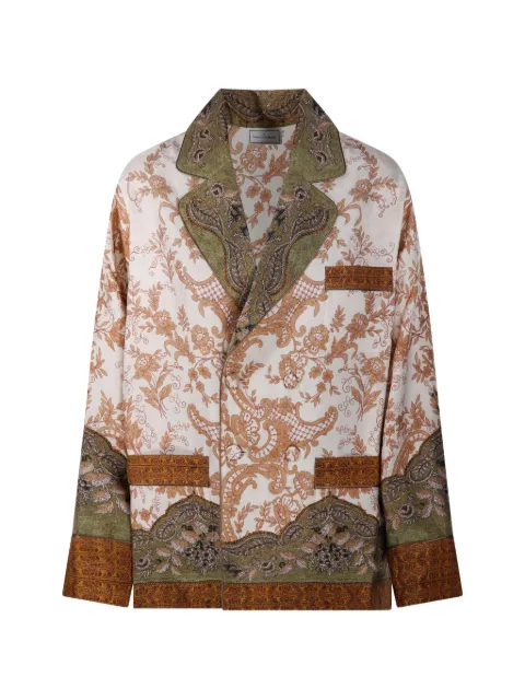 Pierre-Louis Mascia Cialda floral-print double-breasted blazer