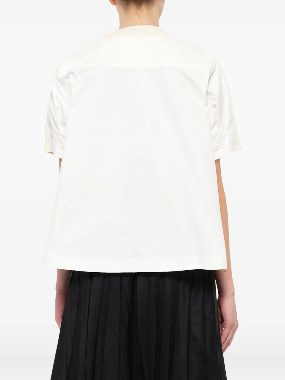 sacai short-sleeve blouse Beige