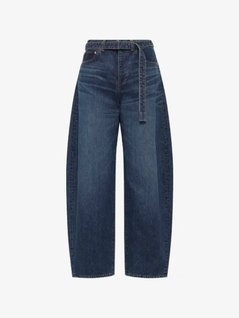 sacai belted jeans