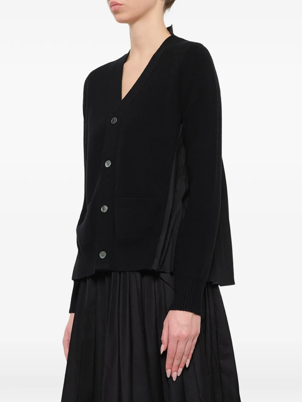 sacai Katoenen vest Zwart