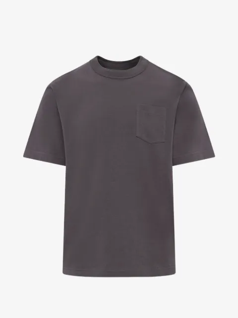 sacai T-shirt con zip laterale