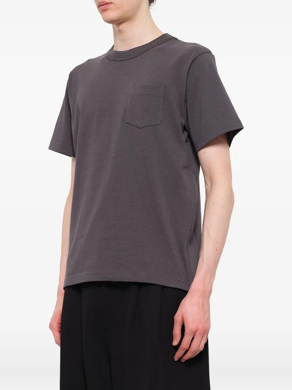 sacai T-shirt met rits Grijs