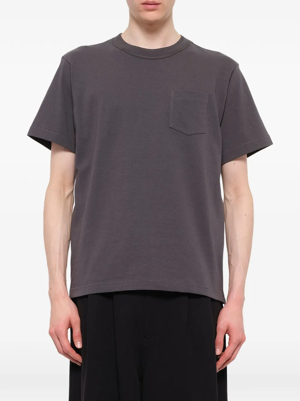 sacai T-shirt met rits Grijs