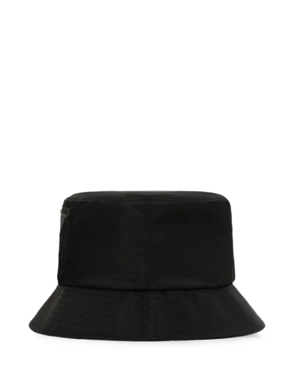 sacai Vissershoed met zak-detail Zwart