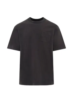 SACAI ジップデザイン　Tシャツ Sacai side-zip Cotton T-shirt | Grey | FARFETCH