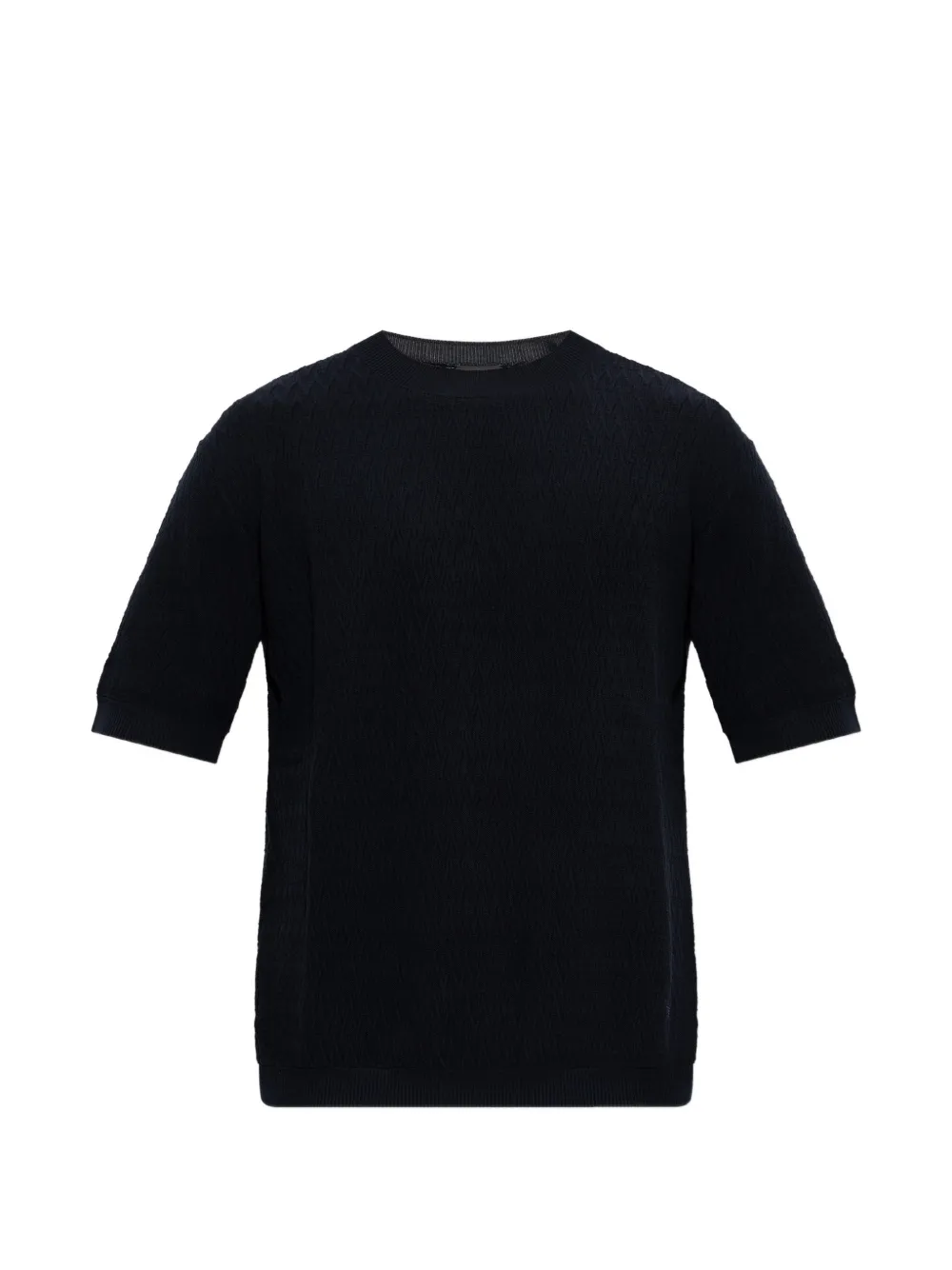 Emporio Armani jacquard-knit sweater - Blau