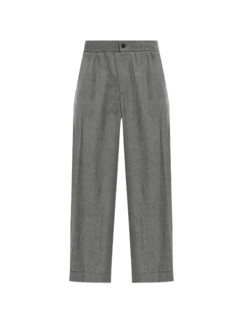 Giorgio Armani elasticated-waistband turn-up trousers