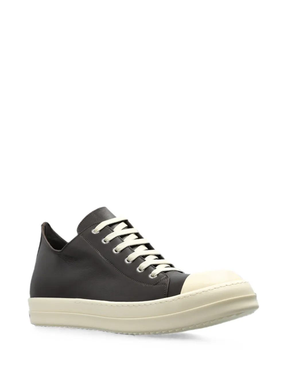 Rick Owens Low Sneaks leather sneakers Bruin