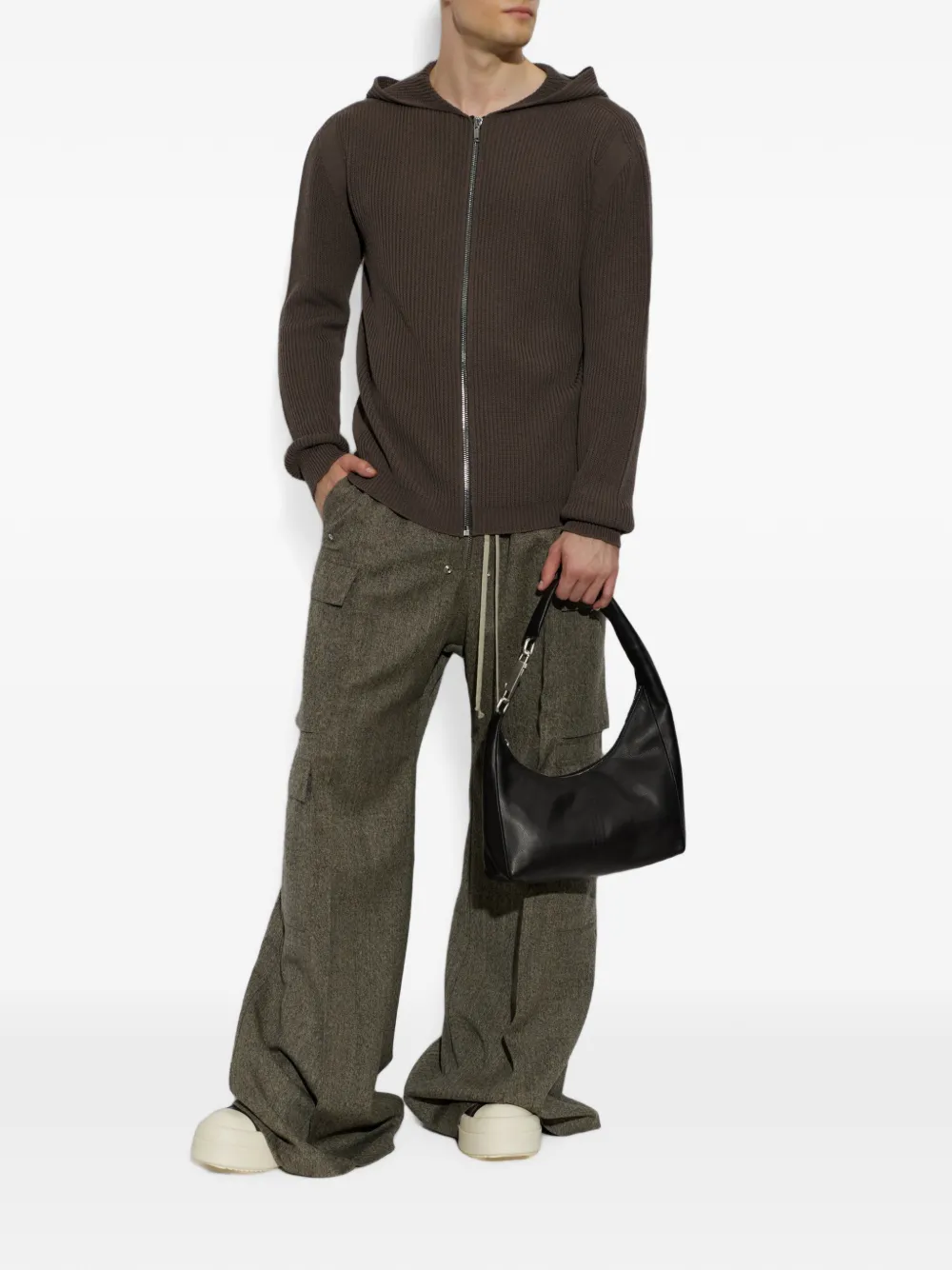 Rick Owens Low Sneaks leather sneakers Bruin