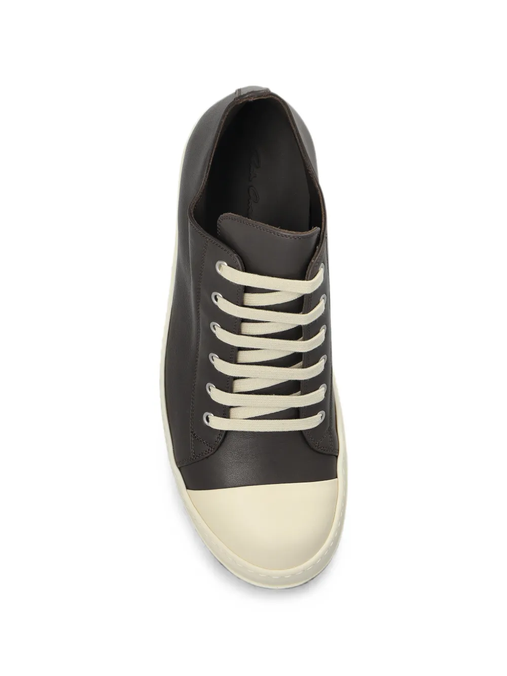 Rick Owens Low Sneaks leather sneakers Bruin