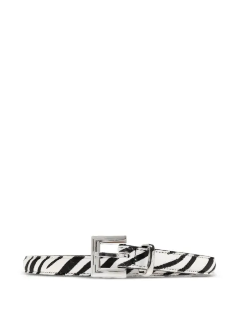 ANINE BING Nicola zebra-print belt