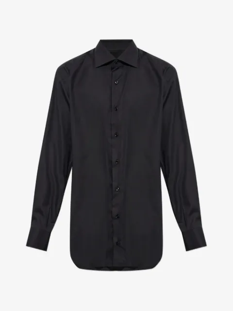 Brioni long-sleeve cotton shirt