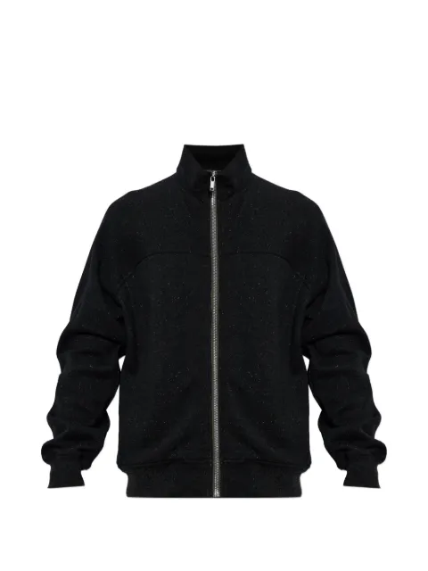 Rick Owens stand-up collar zip-up sweater