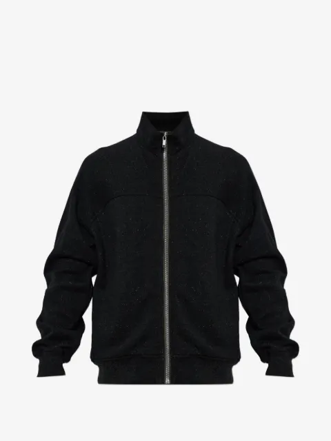 Rick Owens stand-up collar zip-up sweater