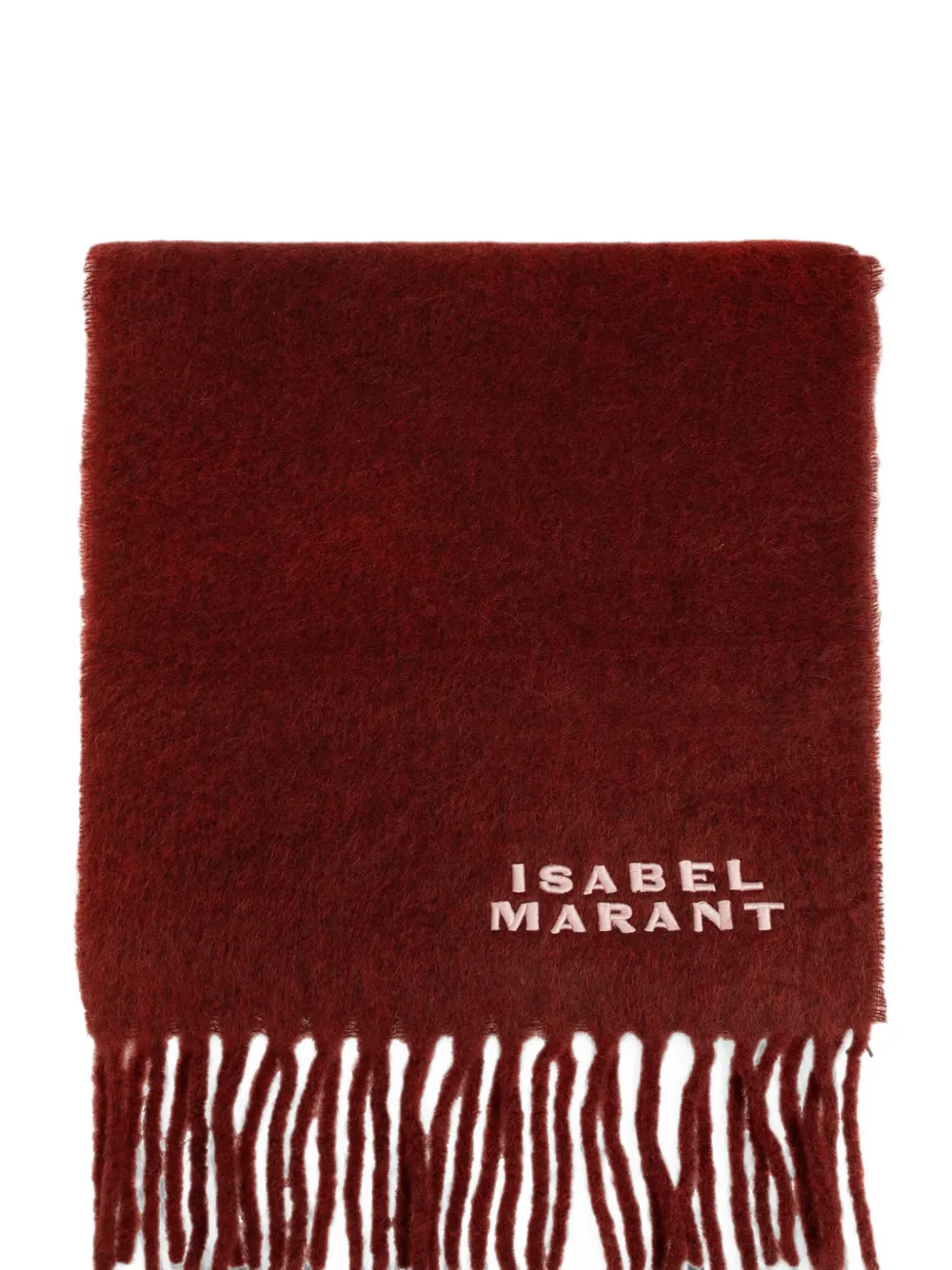 ISABEL MARANT Sciarpa Firny con logo - Rosso