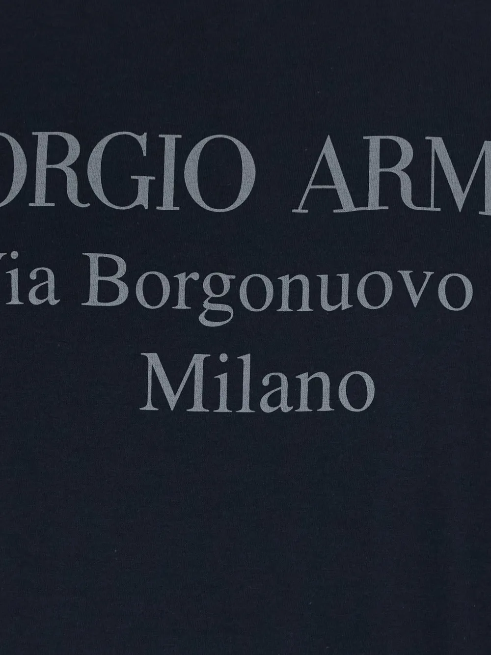Giorgio Armani logo-print T-shirt Blauw