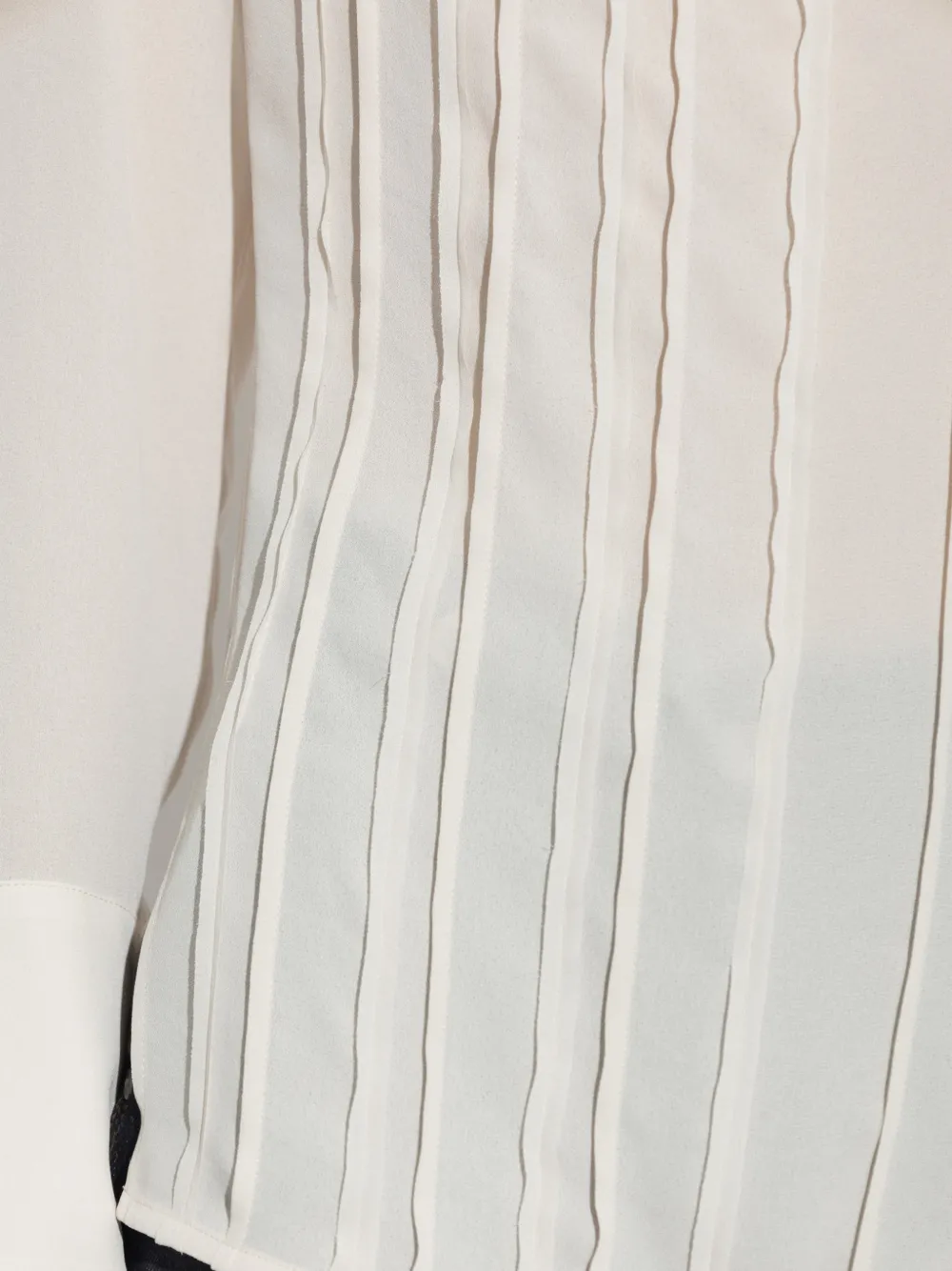 Victoria Beckham Geplooide blouse Beige
