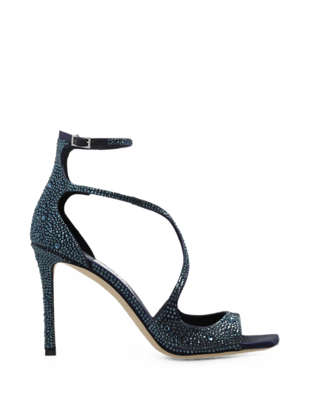 Jimmy Choo Azia crystal-embellished sandals Blauw